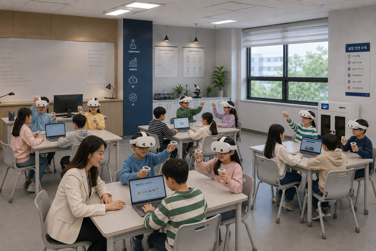 구O초등학교 미래교육 VR교실 구축 이미지